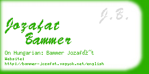 jozafat bammer business card